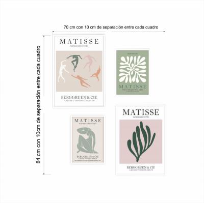 SET 4 CUADROS MATISSE IV